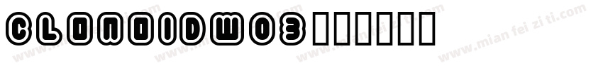 ClonoidW03字体转换
