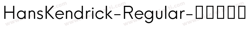 HansKendrick-Regular字体转换