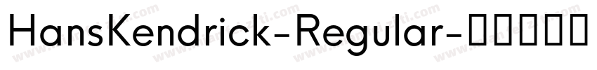 HansKendrick-Regular字体转换