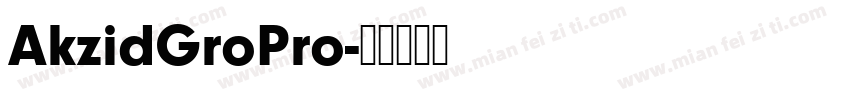 AkzidGroPro字体转换