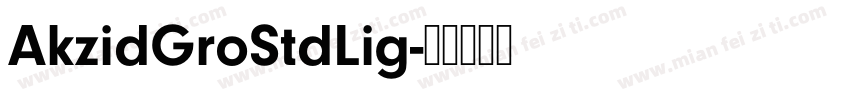 AkzidGroStdLig字体转换