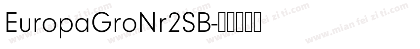 EuropaGroNr2SB字体转换