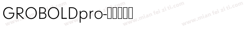 GROBOLDpro字体转换
