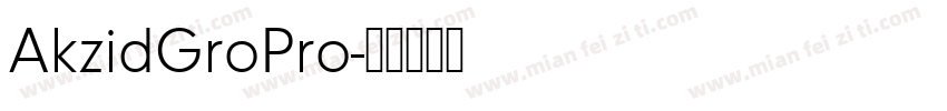 AkzidGroPro字体转换