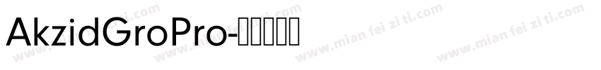 AkzidGroPro字体转换