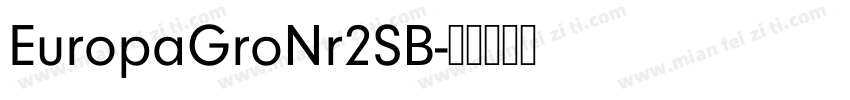 EuropaGroNr2SB字体转换
