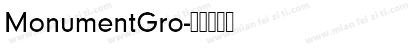 MonumentGro字体转换