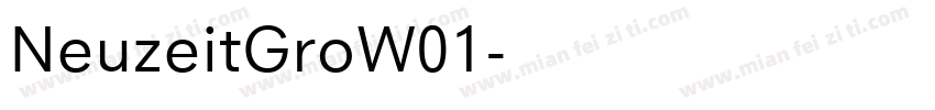 NeuzeitGroW01字体转换