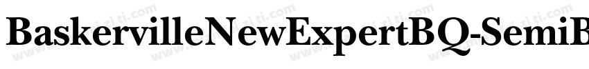 BaskervilleNewExpertBQ-SemiBold字体转换