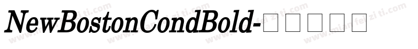 NewBostonCondBold字体转换