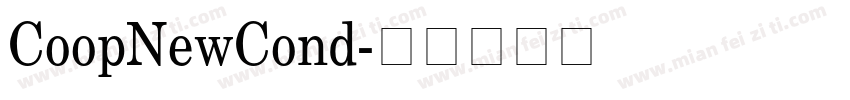 CoopNewCond字体转换