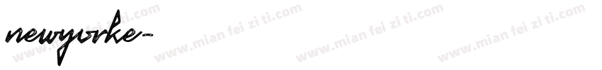 newyorke字体转换
