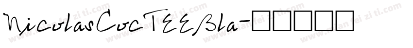 NicolasCocTEEBla字体转换