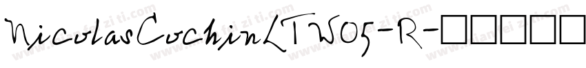NicolasCochinLTW05-R字体转换