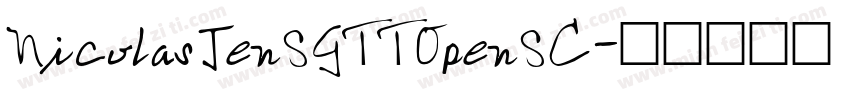 NicolasJenSGTTOpenSC字体转换