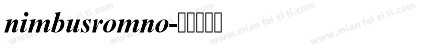 nimbusromno字体转换