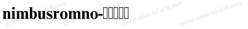nimbusromno字体转换