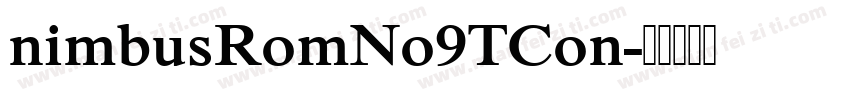 nimbusRomNo9TCon字体转换