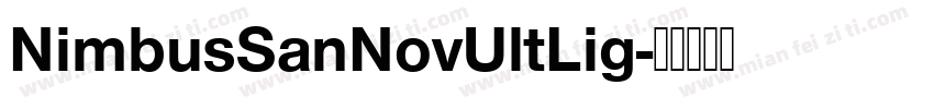 NimbusSanNovUltLig字体转换