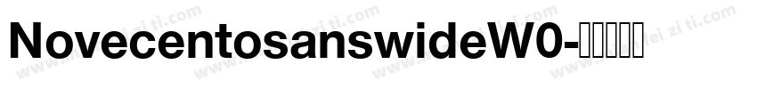 NovecentosanswideW0字体转换
