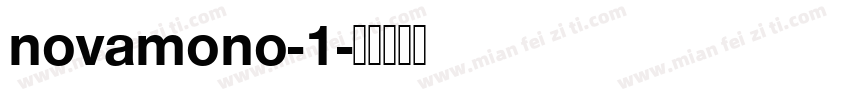 novamono-1字体转换