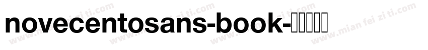 novecentosans-book字体转换