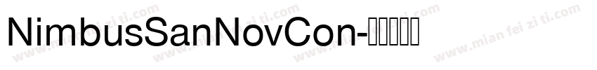 NimbusSanNovCon字体转换
