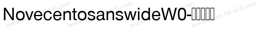 NovecentosanswideW0字体转换