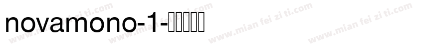 novamono-1字体转换