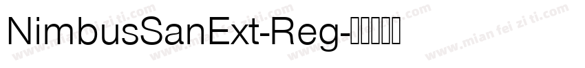 NimbusSanExt-Reg字体转换