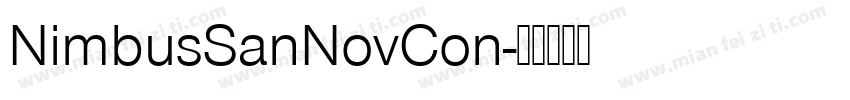 NimbusSanNovCon字体转换