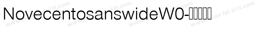 NovecentosanswideW0字体转换