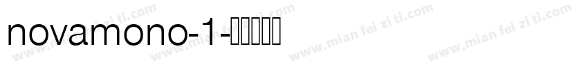 novamono-1字体转换