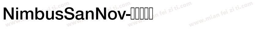 NimbusSanNov字体转换