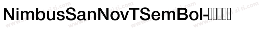 NimbusSanNovTSemBol字体转换