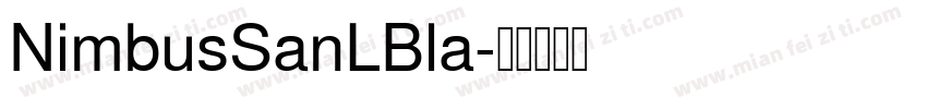 NimbusSanLBla字体转换