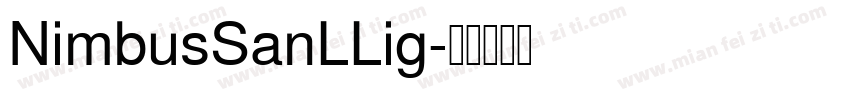 NimbusSanLLig字体转换