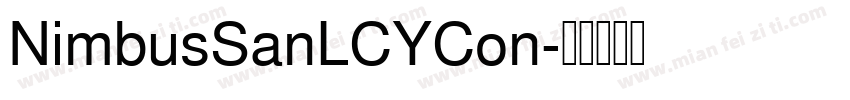 NimbusSanLCYCon字体转换