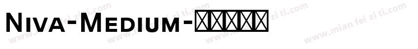 Niva-Medium字体转换