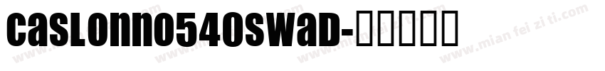 caslonno540swad字体转换