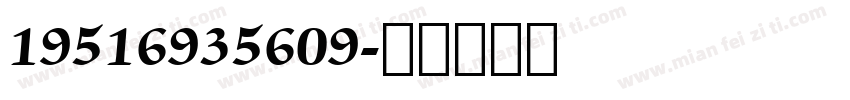 19516935609字体转换