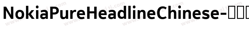 NokiaPureHeadlineChinese字体转换