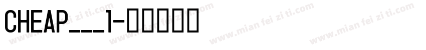 CHEAP___1字体转换
