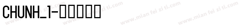 CHUNH_1字体转换