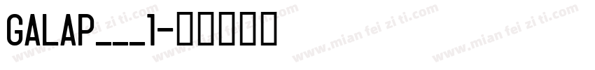 GALAP___1字体转换