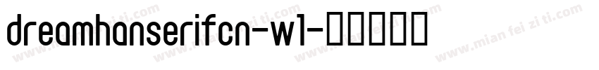 dreamhanserifcn-w1字体转换