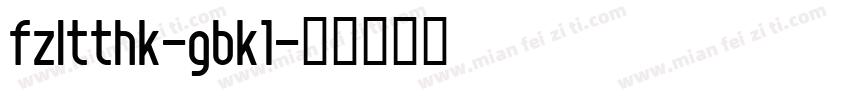 fzltthk-gbk1字体转换