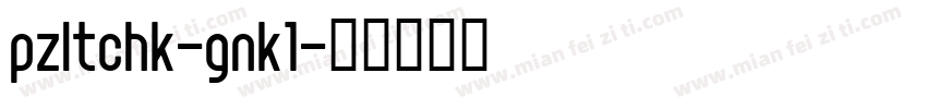 pzltchk-gnk1字体转换