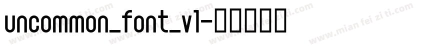 uncommon_font_v1字体转换