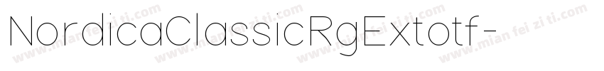 NordicaClassicRgExtotf字体转换